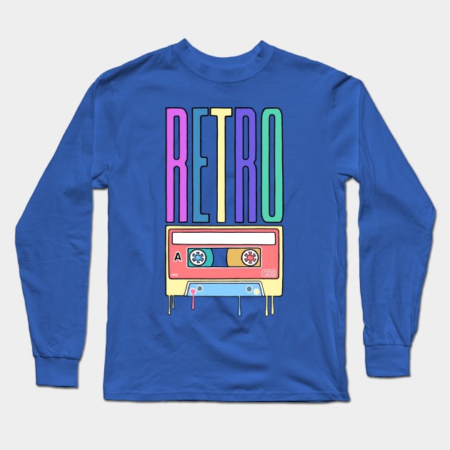 RETRO SOUND Long Sleeve T-Shirt by TONYARTIST